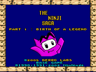 The Ninji Saga Title Screen